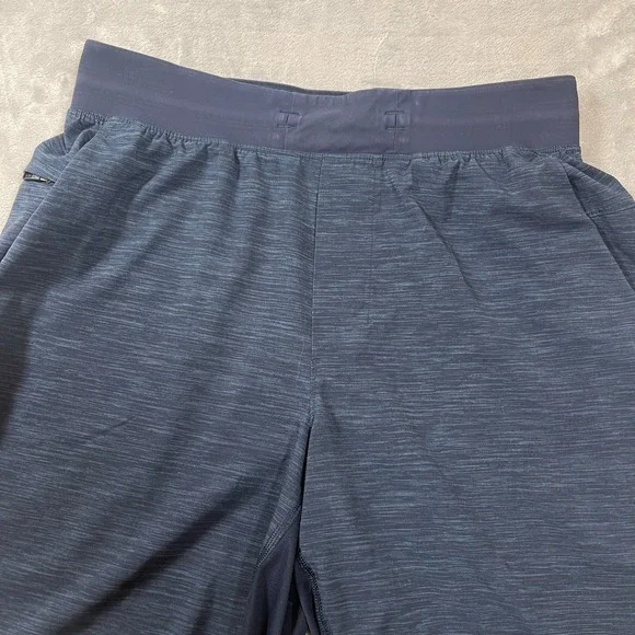 Lululemon ABC Shorts Mens Size Large Navy Blue Textured Athletic - Picture 2 of 6